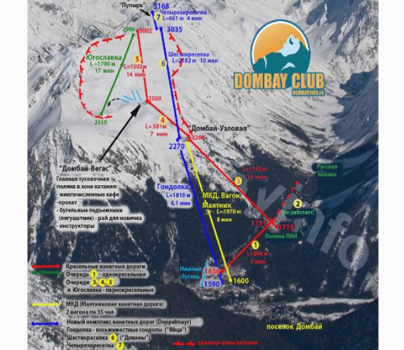 Горнолыжный курорт Домбай – Арриво