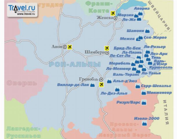 Снег и погода на горнолыжных курортах